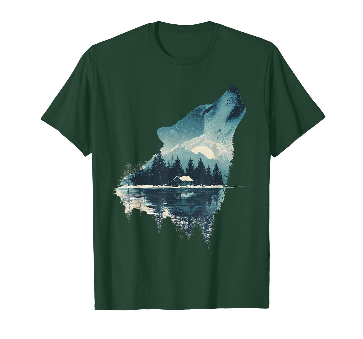 Wolf Animal Face Art Graphic Wildlife Colorful Wolf Lover T-Shirt
