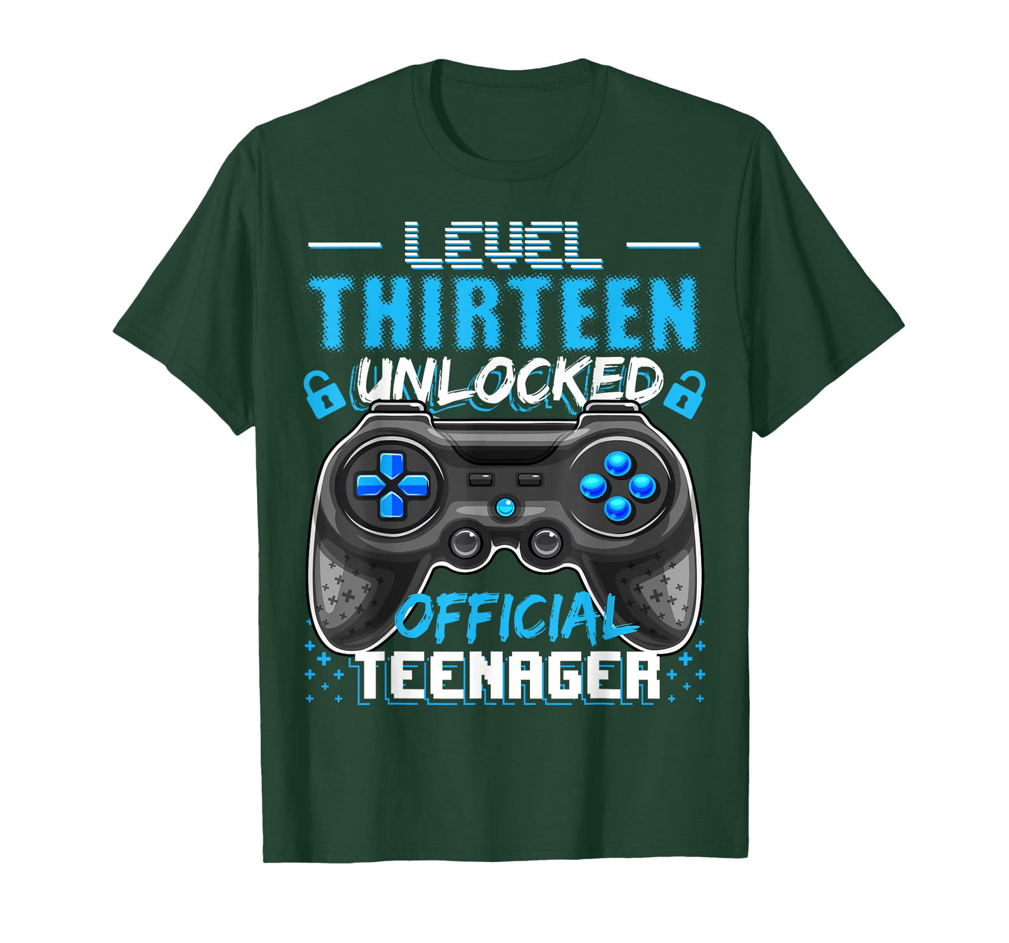 Level 13 Unlocked Official Teenager Video Game 13th Birthday T-Shirt