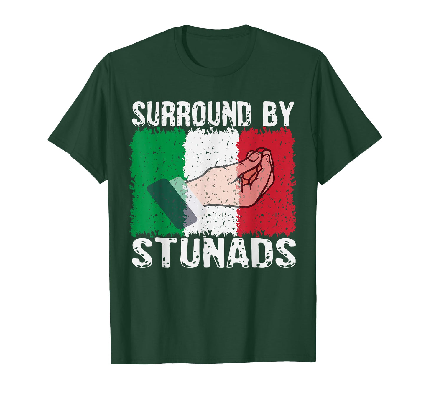 Italy Flag Surrounded by Stunads Patriot Italian Root Italia T-Shirt