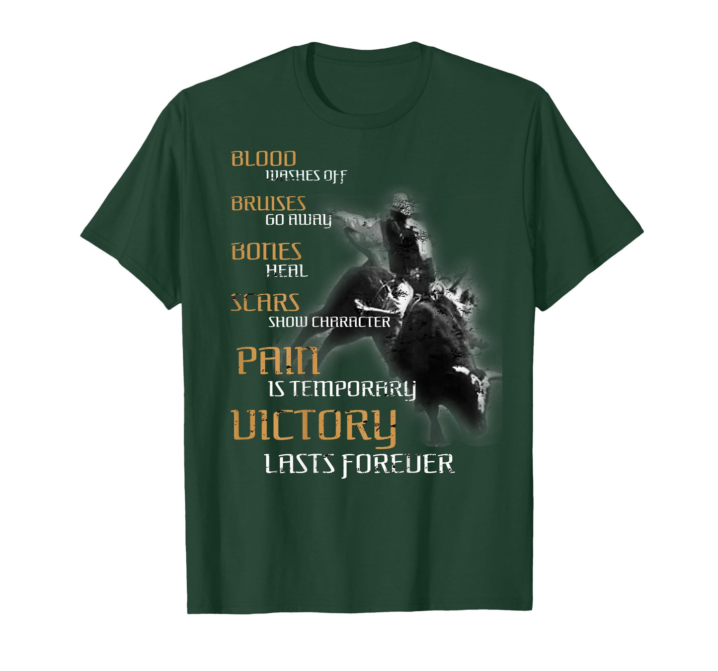 Bull Riding Texas Rider Cowboy Western - DESIGN ON BACK T-Shirt