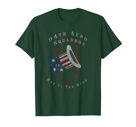 94th Aero Squadron "Hat In The Ring" WWI Vintage T-Shirt T-Shirt