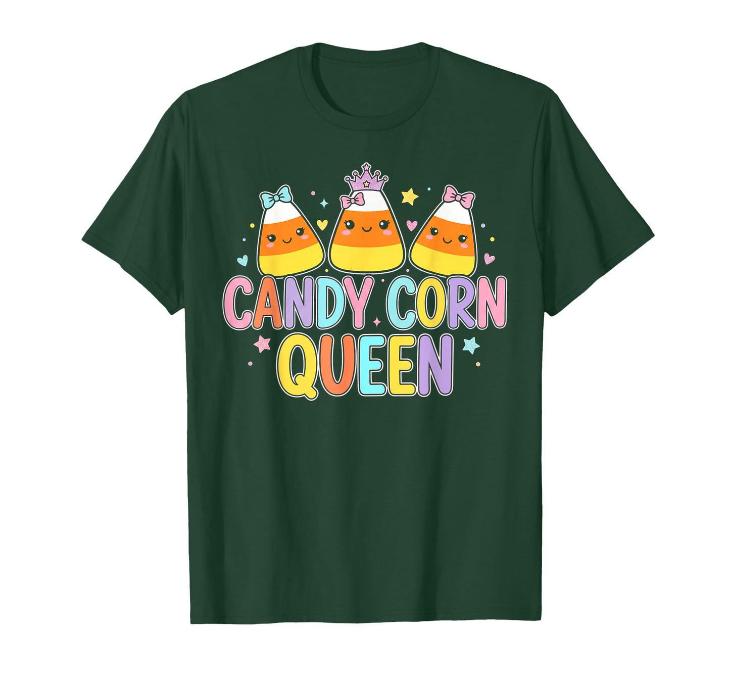 Candy Corn Queen with Halloween Party T-Shirt