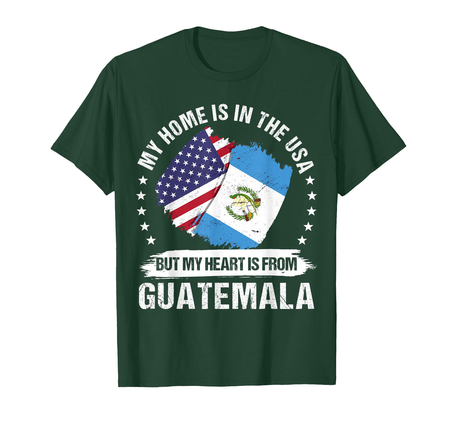 American Patriot Guatemala Flag American Guatemalan Roots T-Shirt