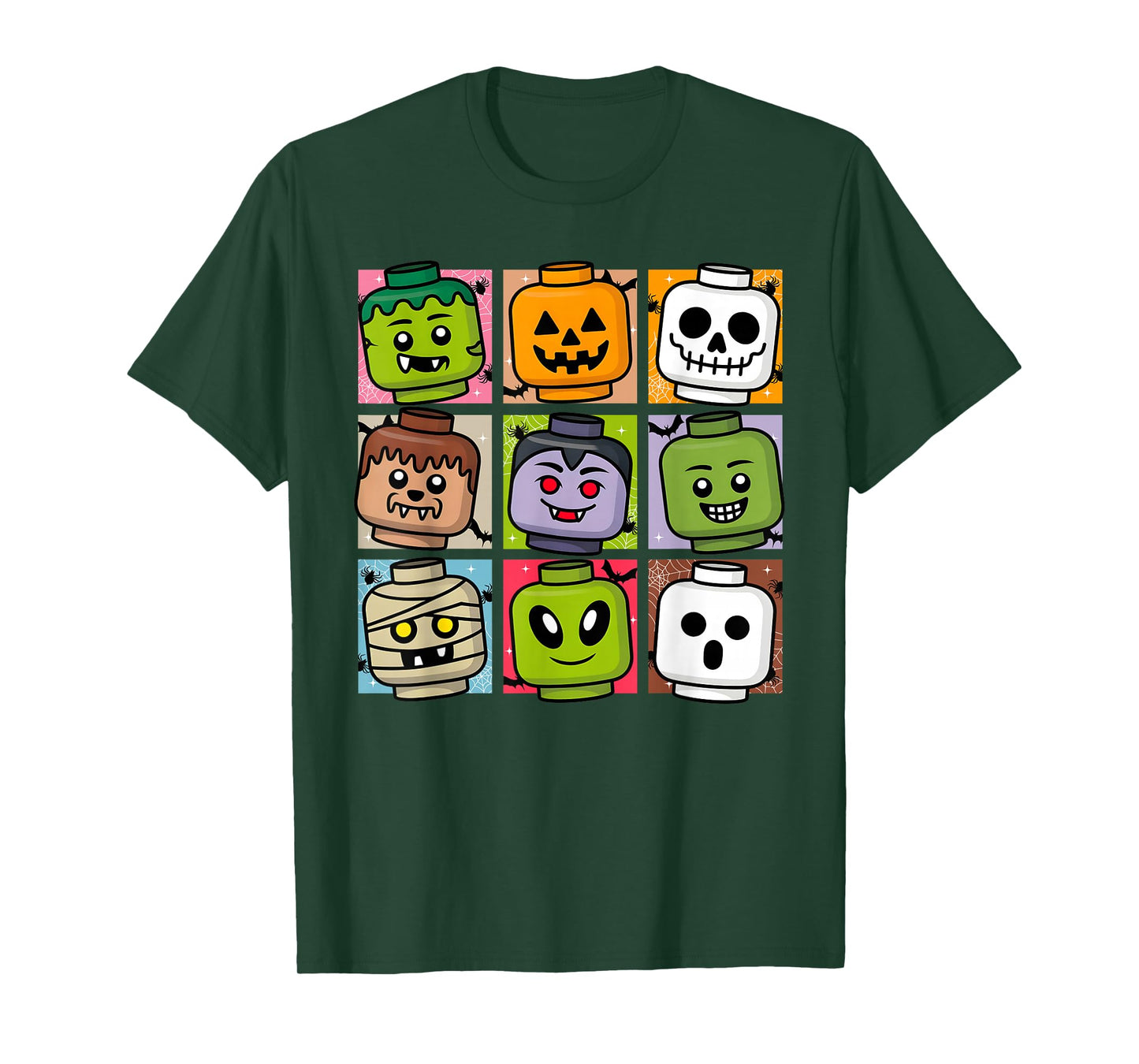 Brick or Treat Halloween Master Builder Blocks Building Kids T-Shirt