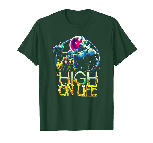High on Life Kenny Smiling Vintage Group Shot Poster T-Shirt