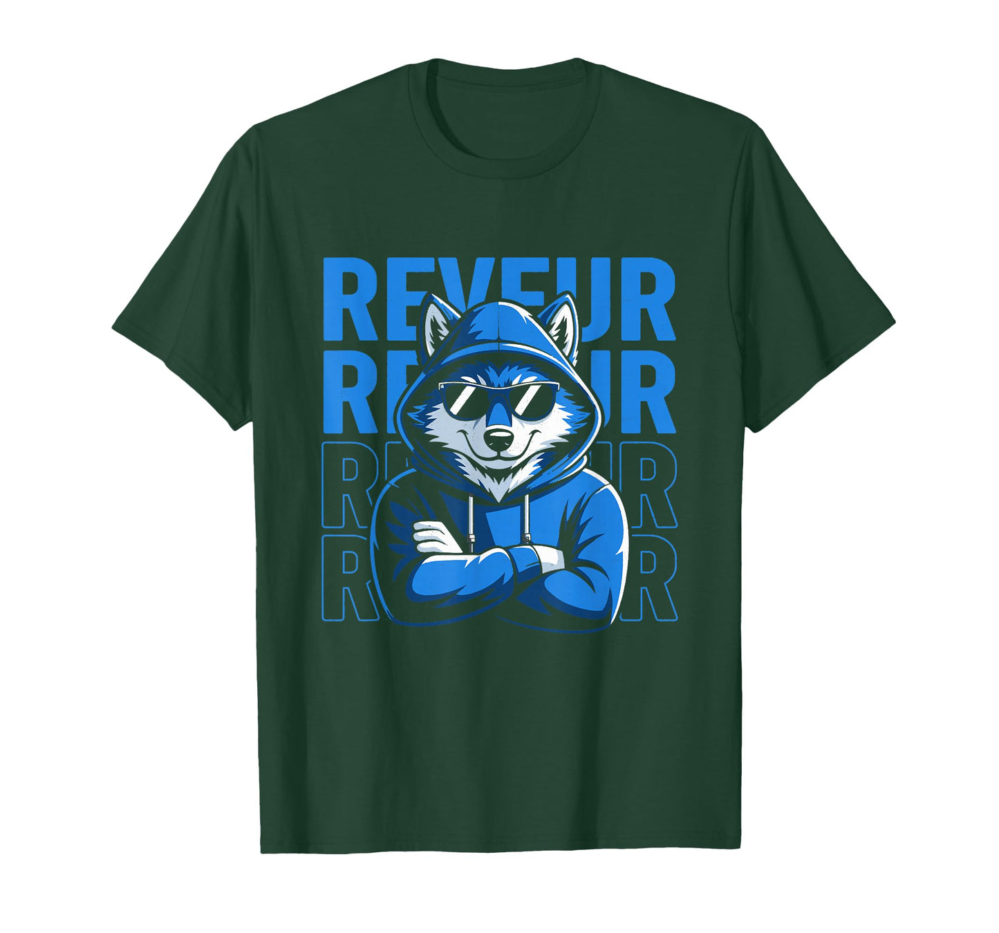 Reveur Dreamer Inspirational Motivational Wolf T-Shirt