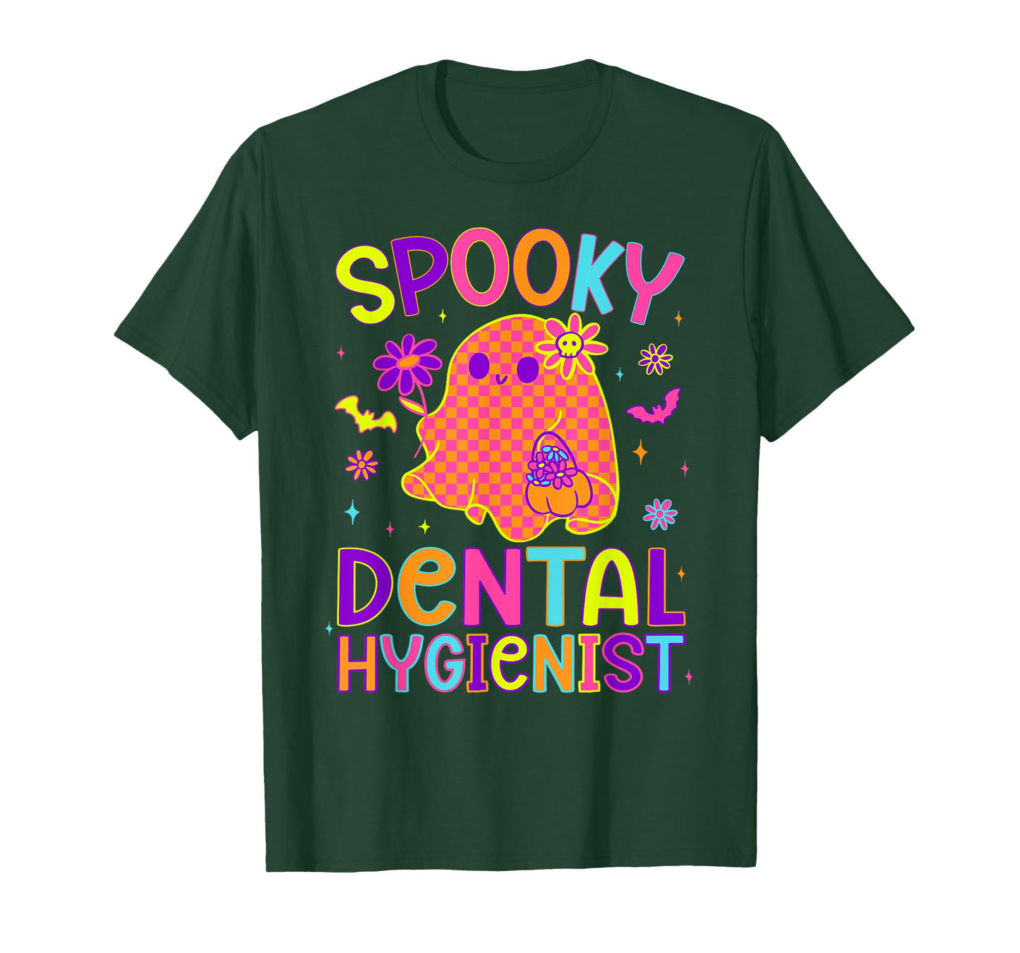 Spooky Dental Hygienist Halloween Dental Hygiene Preppy T-Shirt