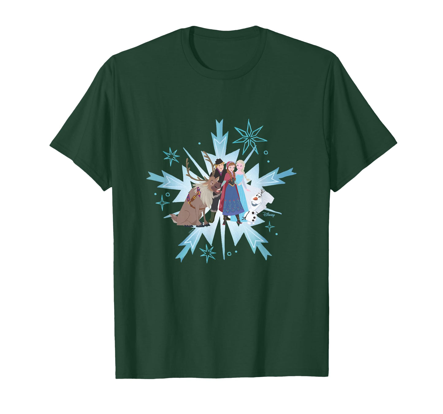 Frozen - Elsa Anna Kristoff Olaf Sven T-Shirt