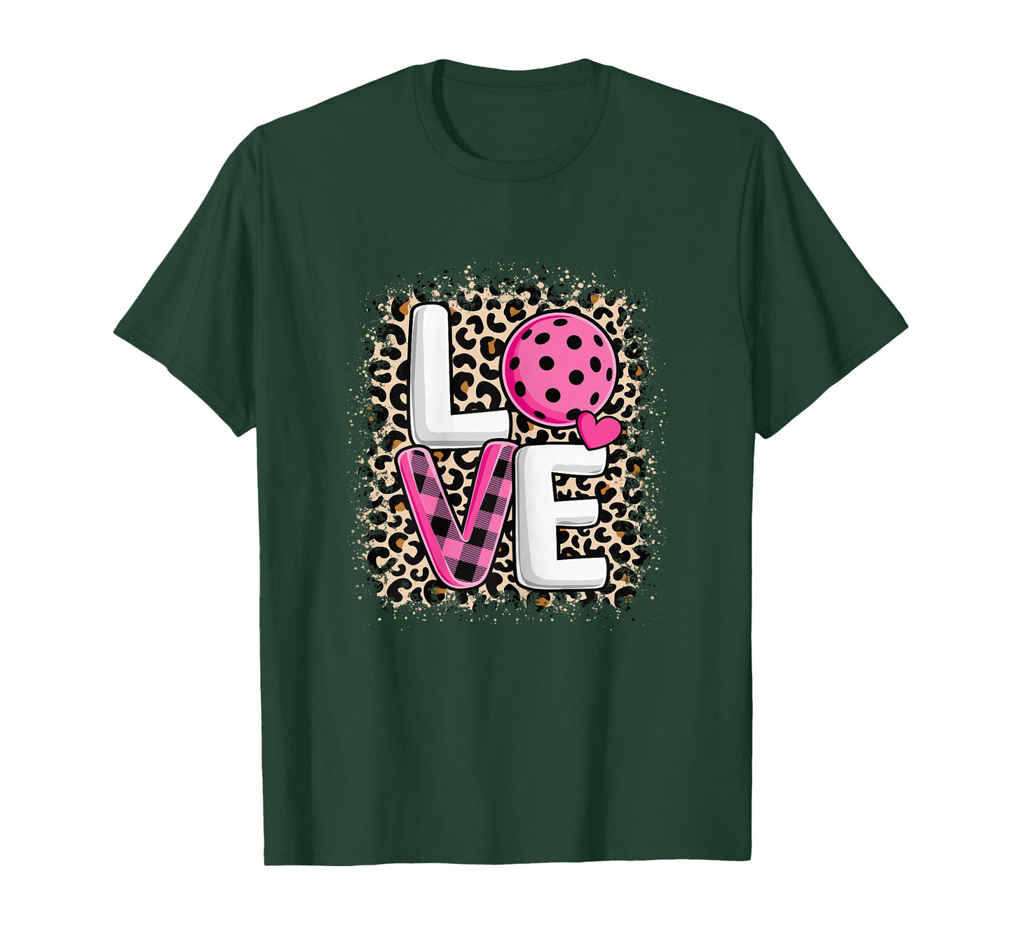 Pink Love Pickleball Cute Pickleball Lover Women Girls T-Shirt