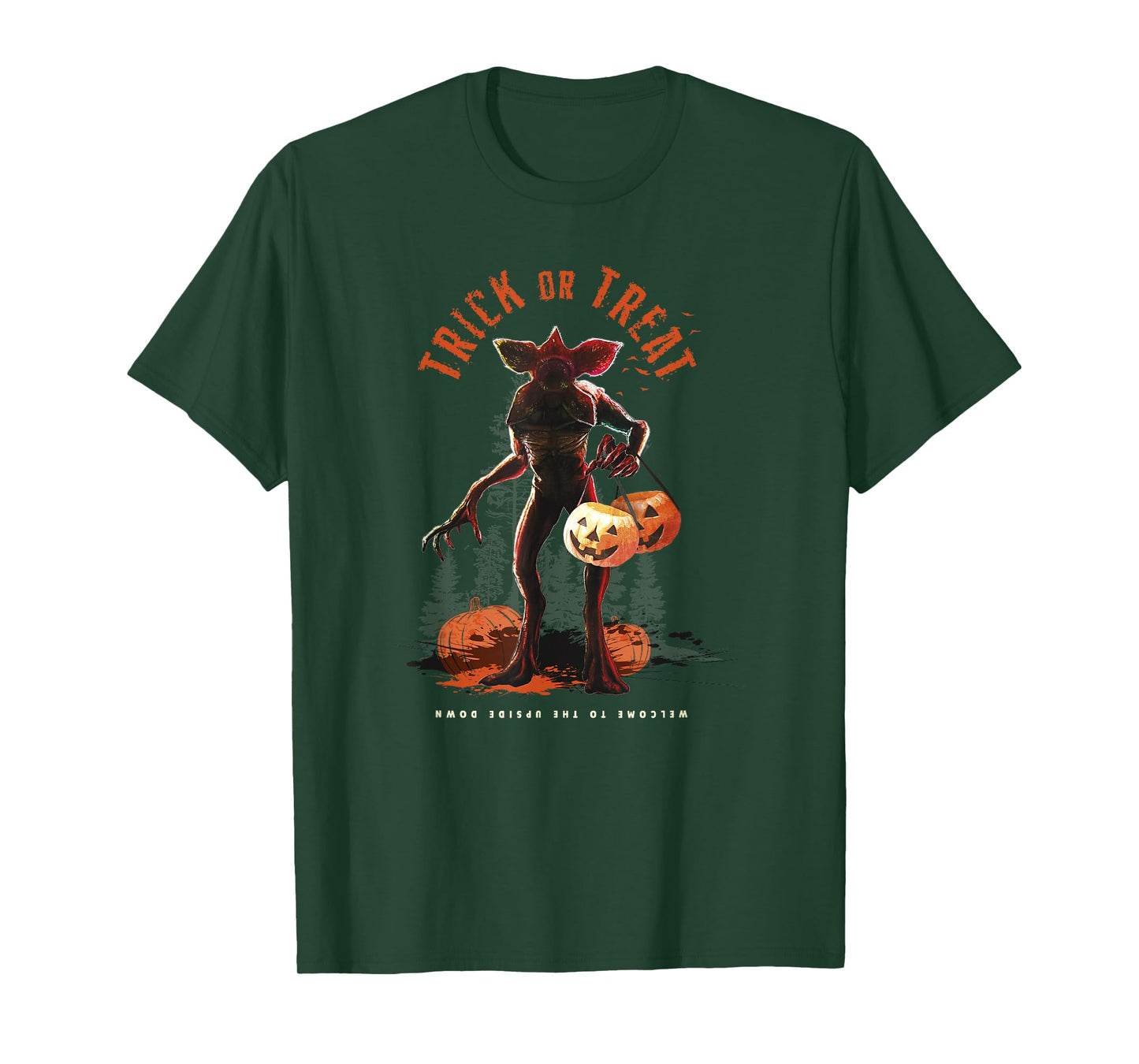 Stranger Things Halloween Demogorgon Trick Or Treat Fright T-Shirt