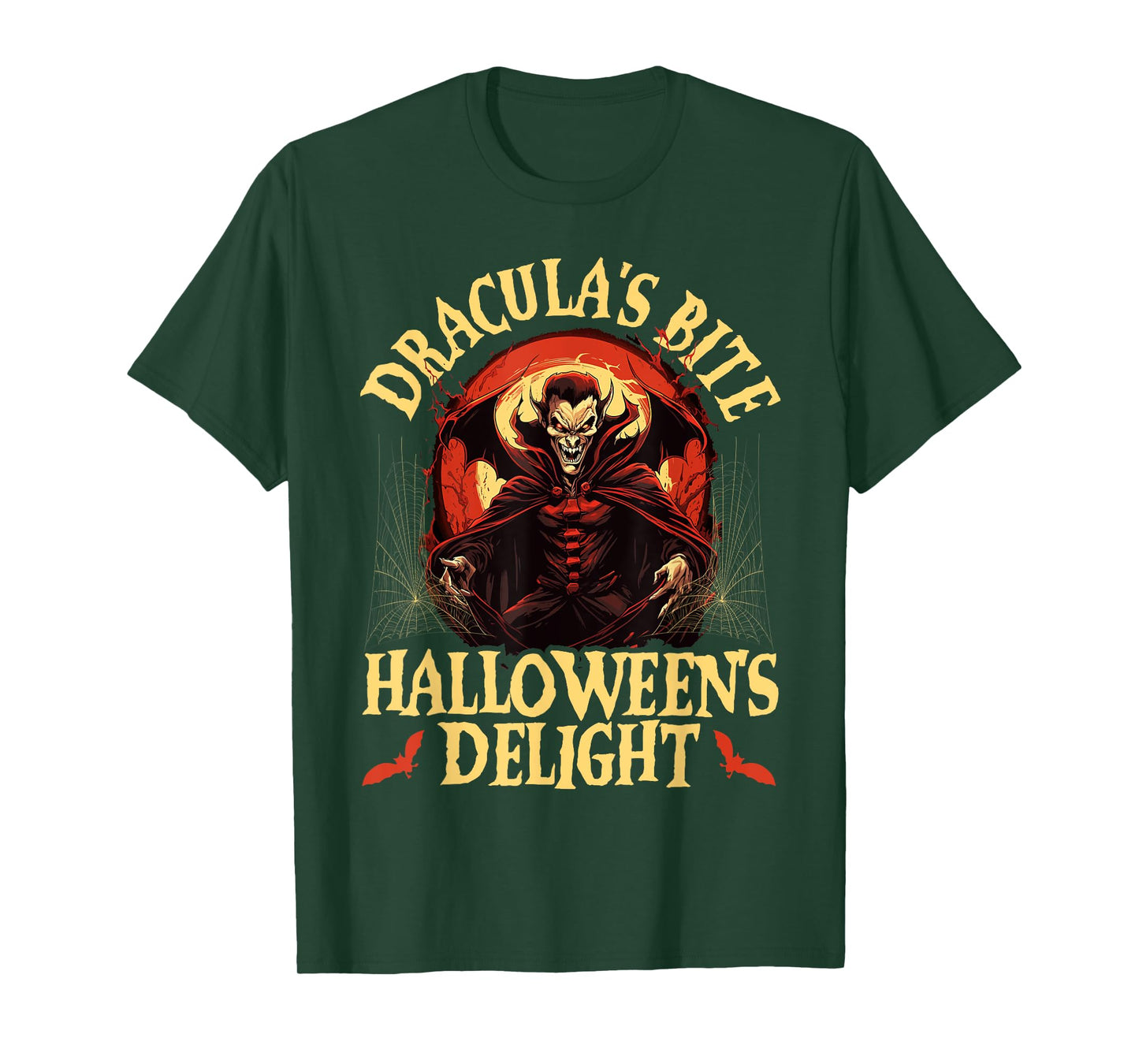 Dracula Halloween Scary Trick Or Treat Spooky Vampire T-Shirt