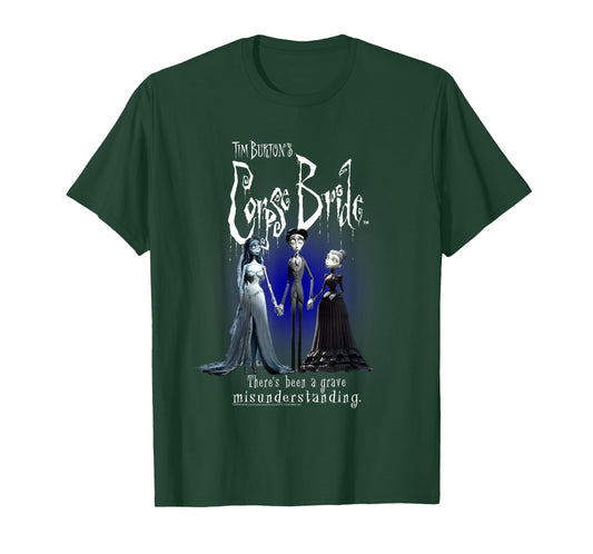 Corpse Bride Emily Victor Victoria Portrait Movie T-Shirt