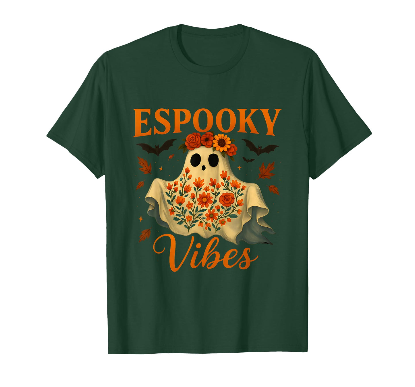 Espooky Vibes Maestra Halloween Spanish Teachers Mexican T-Shirt