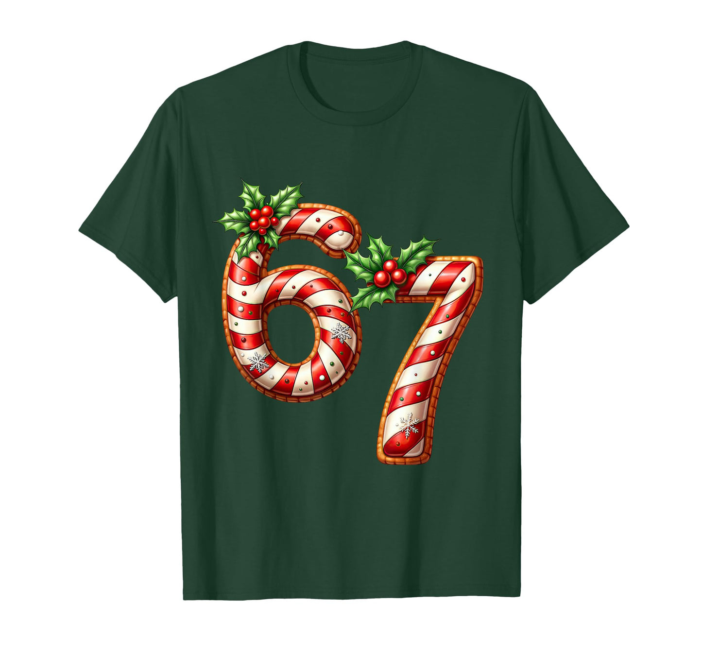 Fun Christmas Six Seven 6 7 Meme Santa Boys Girls Men Women T-Shirt