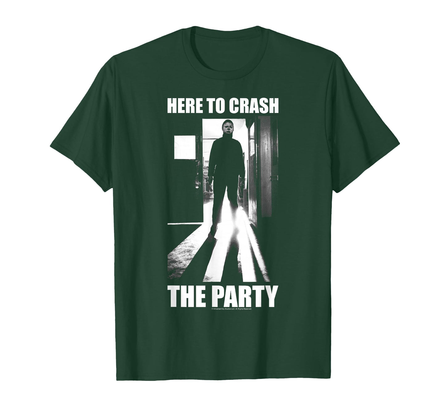 Halloween Michael Myers Here to Crash The Party T-Shirt Small