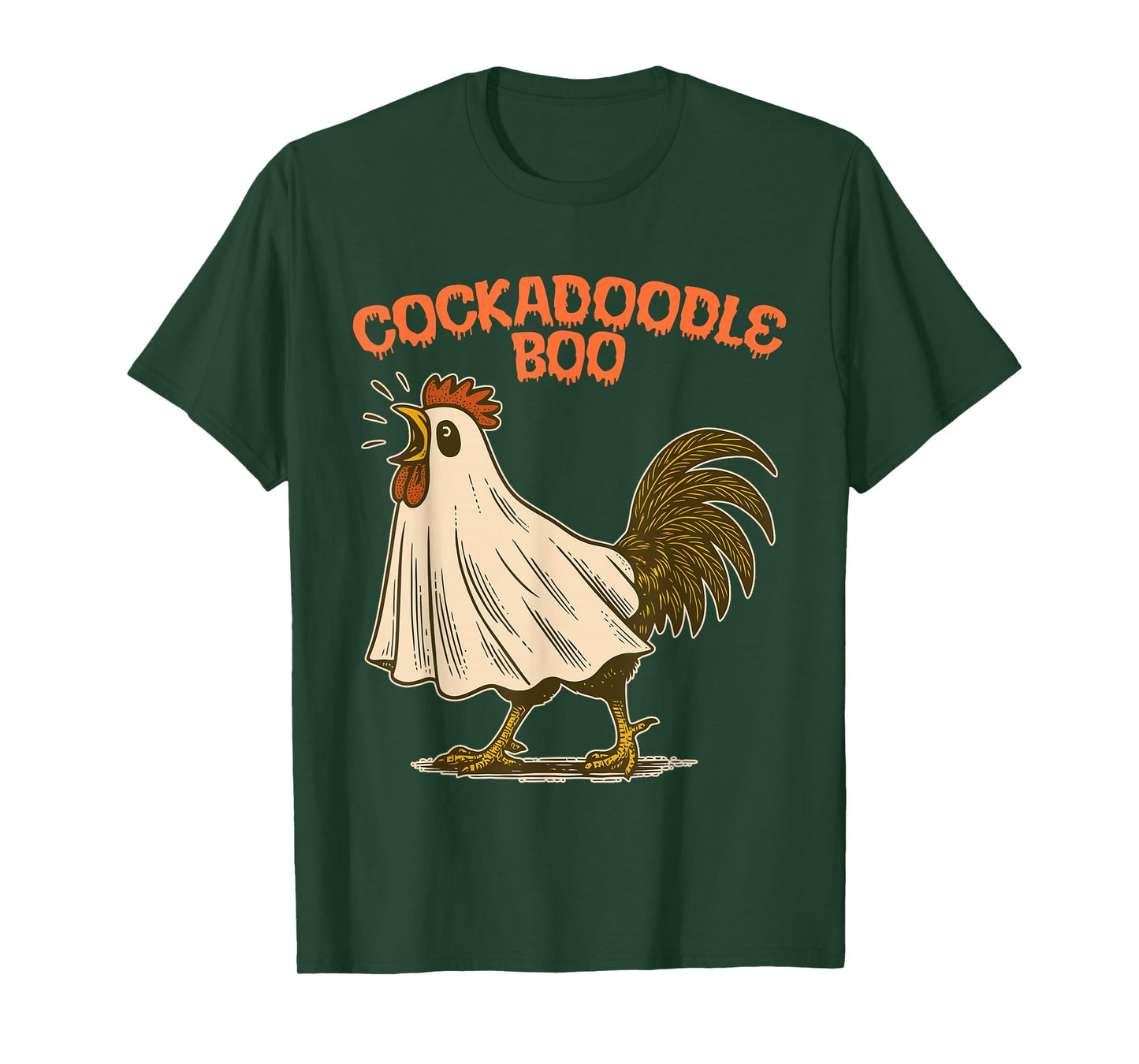 Cockadoodle Boo Funny Halloween Design T-Shirt