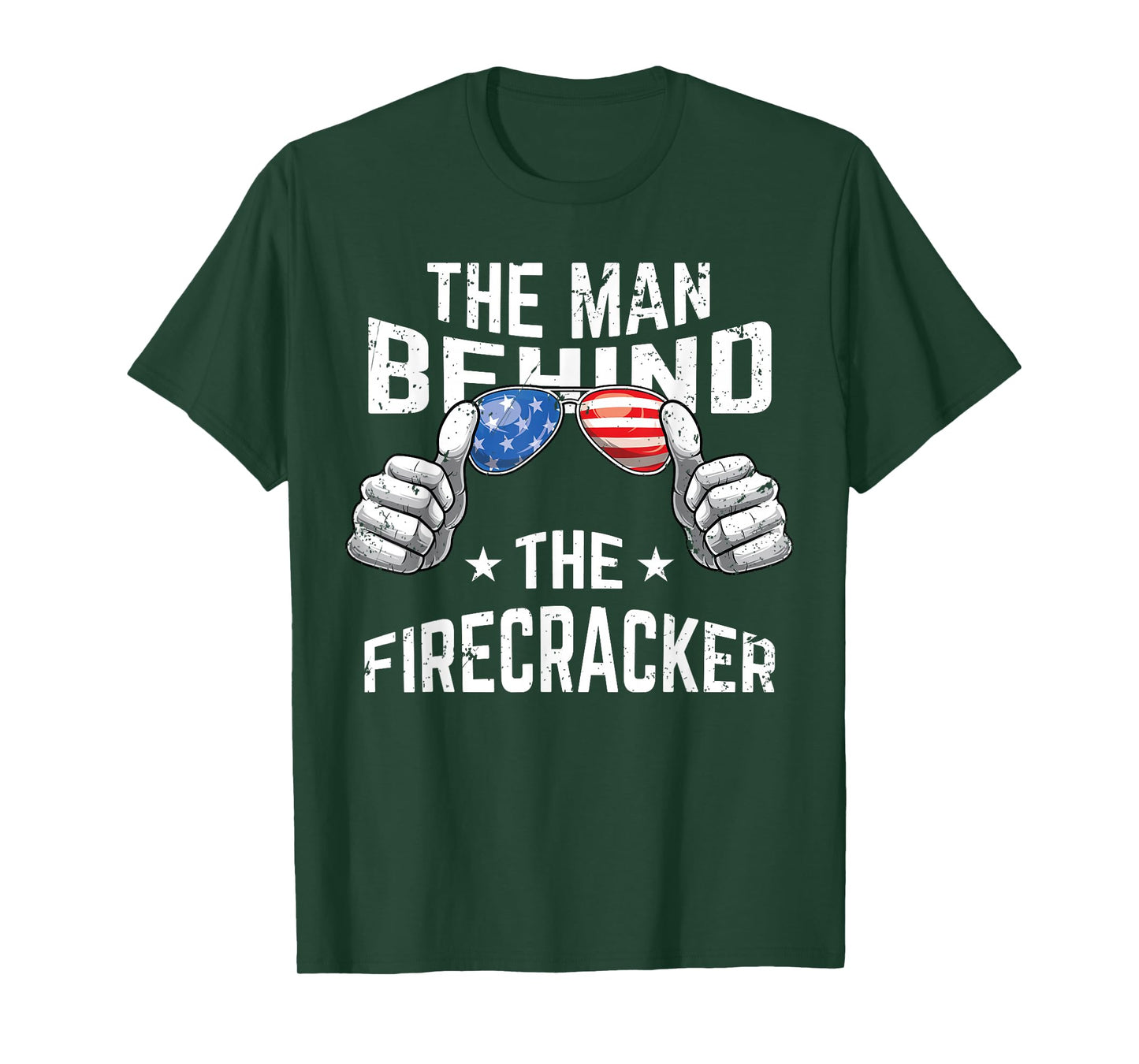 4th of July Pregnancy Shirt The Man Behind The Firecracker T-Shirt