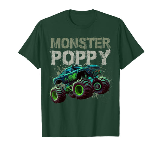 Monster Truck Poppy Family Matching Monster Truck Lovers T-Shirt