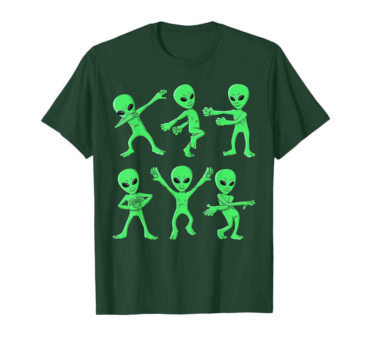 Dancing Aliens Dance Challenge Boys Girls Kids Halloween T-Shirt