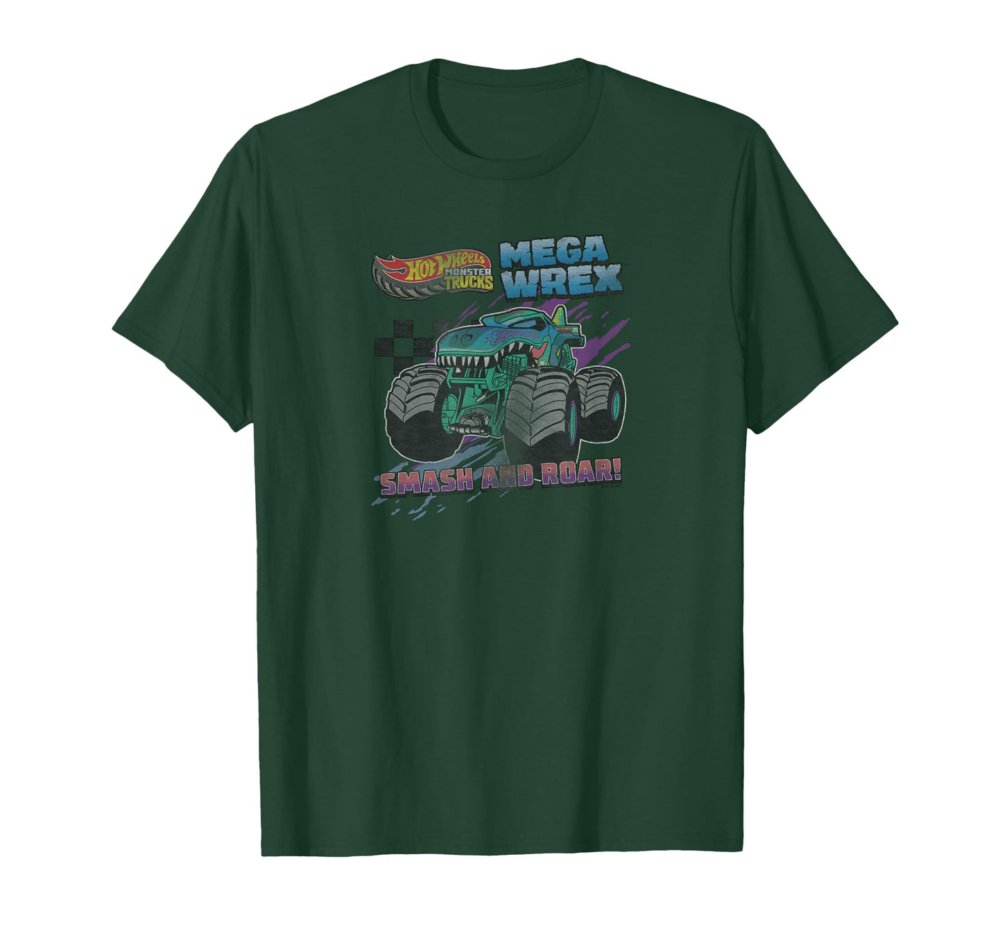Hot Wheels Monster Trucks Mega Wrex Smash Roar T-Shirt