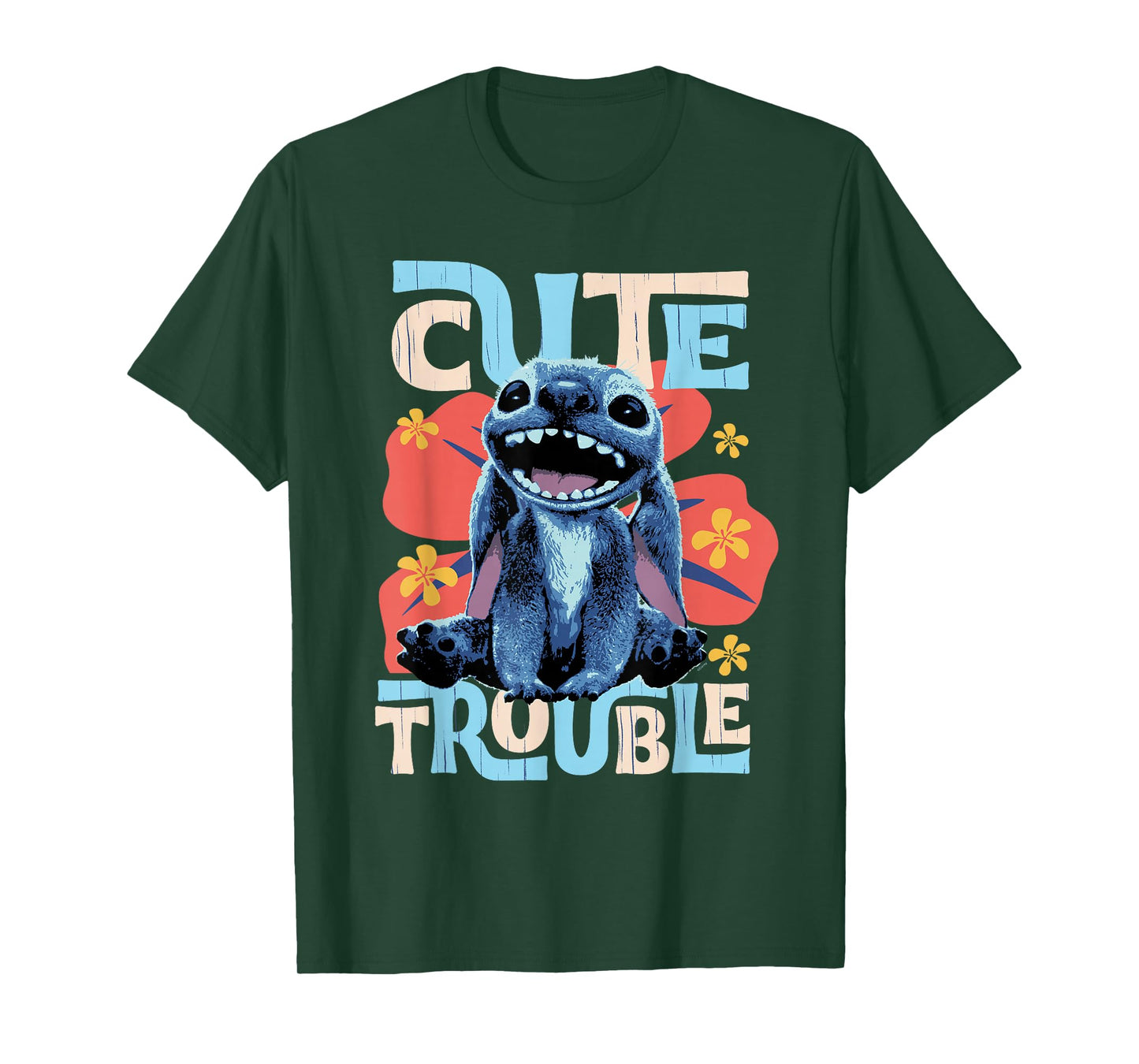 Disney Lilo & Stitch Live-Action Movie Cute Trouble Stitch T-Shirt