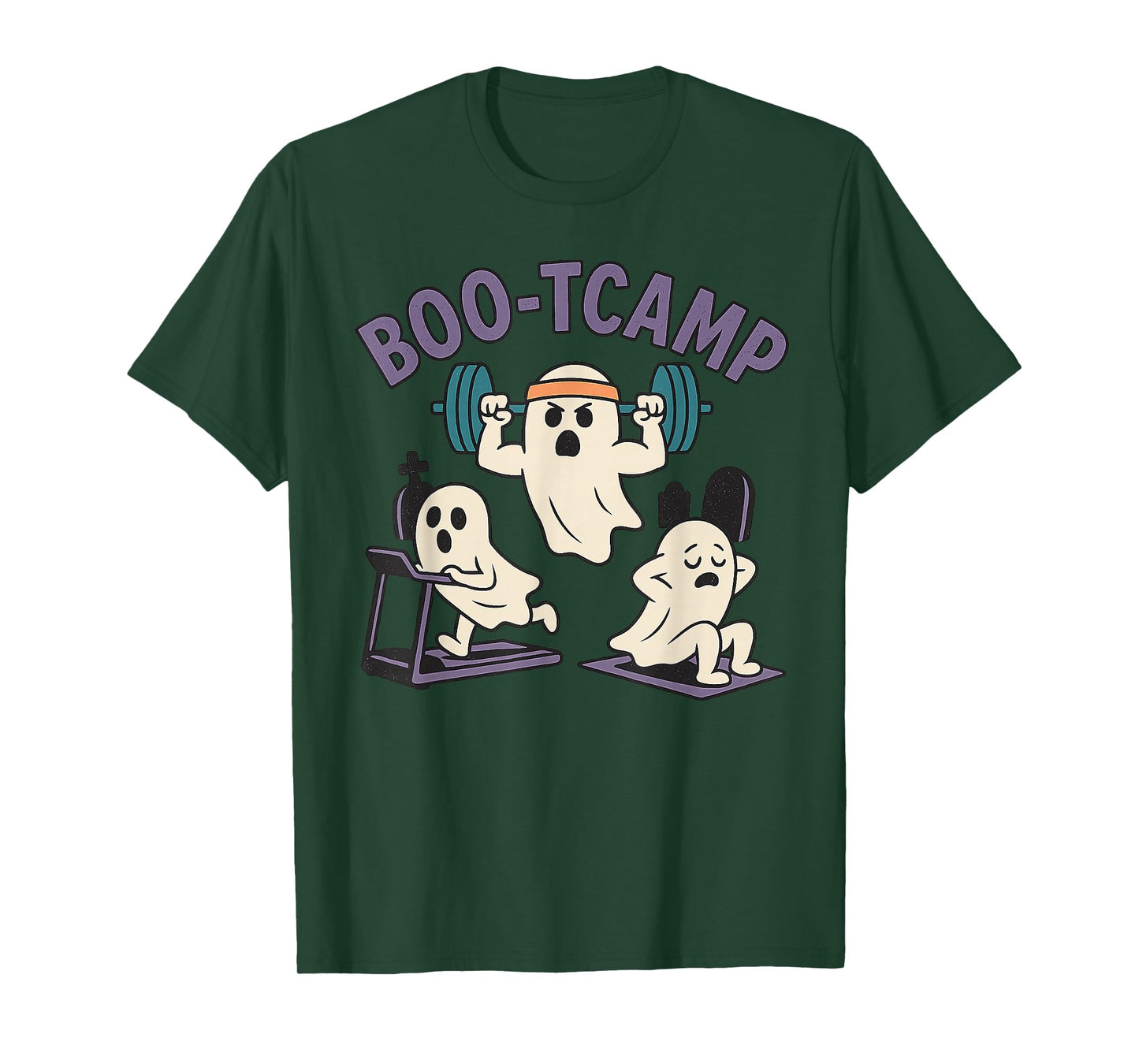 Boo-TCAMP Funny Ghost Gym - Halloween Workout Fitness Ghost T-Shirt