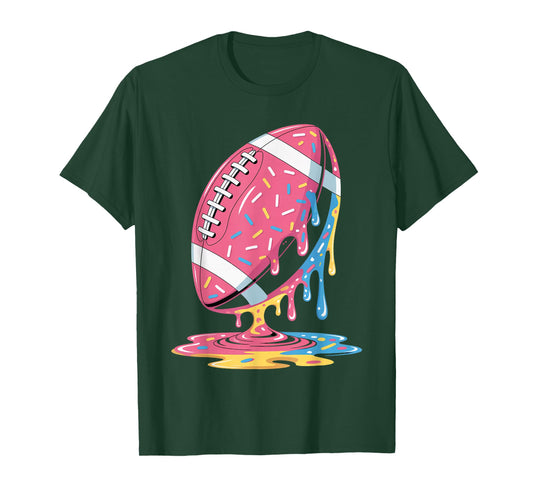 Ice Cream Drip Men Women Game American Football Drip T-Shirt