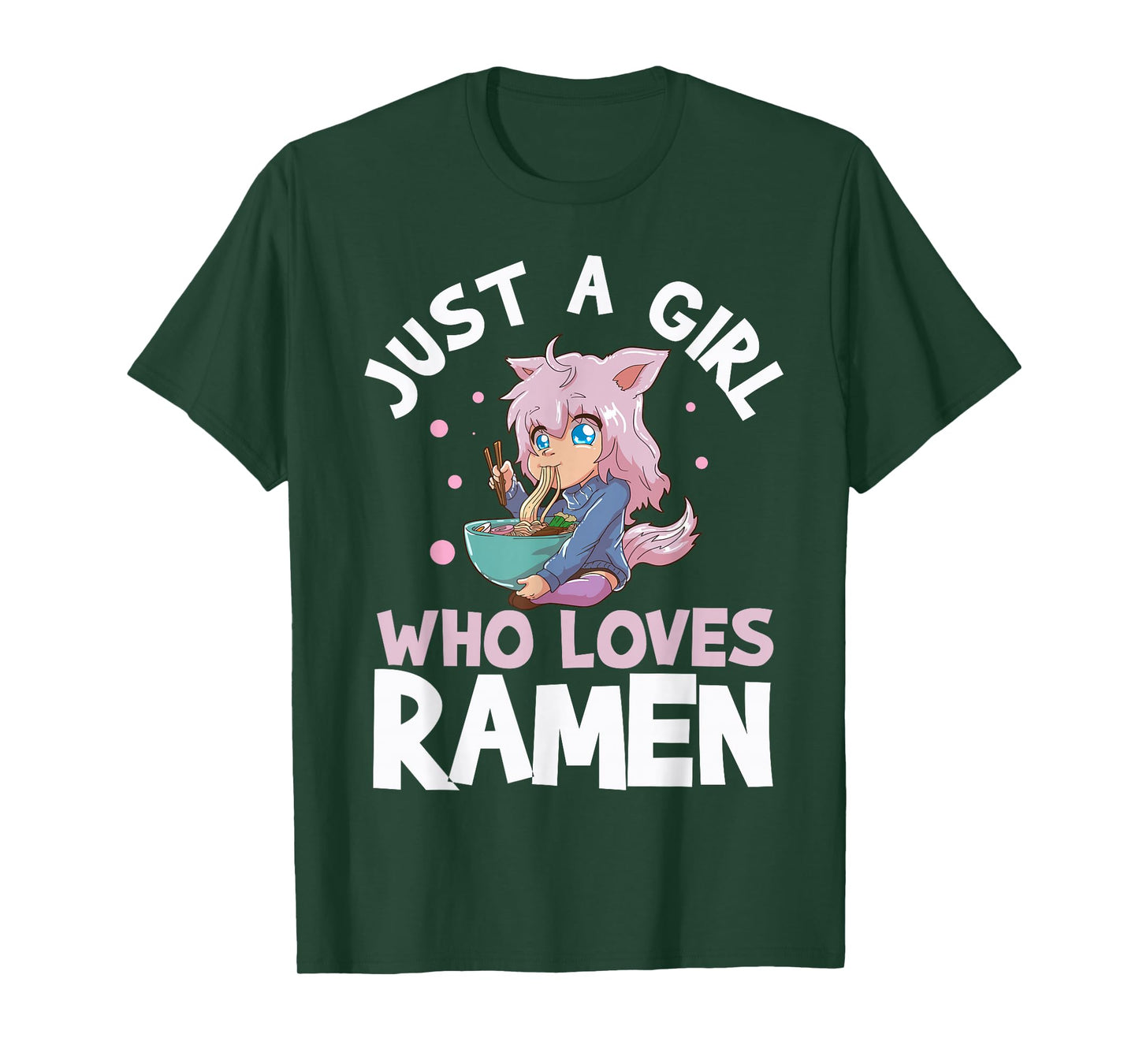 Just A Girl Who Loves Ramen Short Sleeve T-Shirt