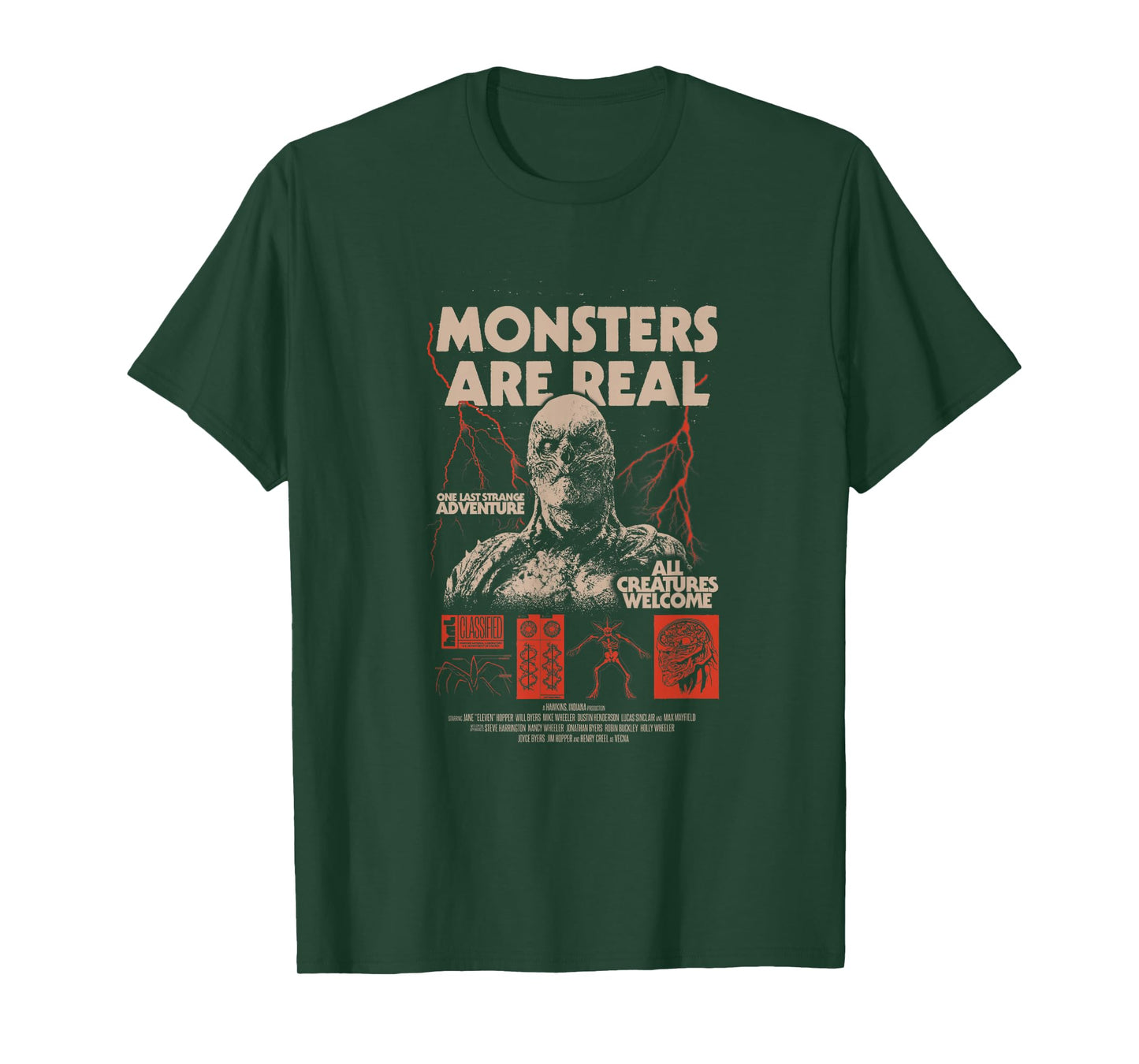 Stranger Things Monsters are Real Vecna Distressed Poster T-Shirt