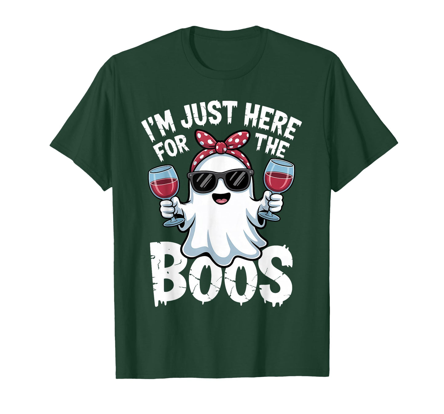 I'm Just Here for The Boos Halloween Ghost T-Shirt