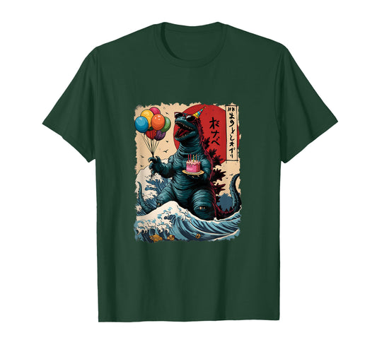 Kaiju Birthday Party Japan Monster Movie Bday Japanese T-Shirt