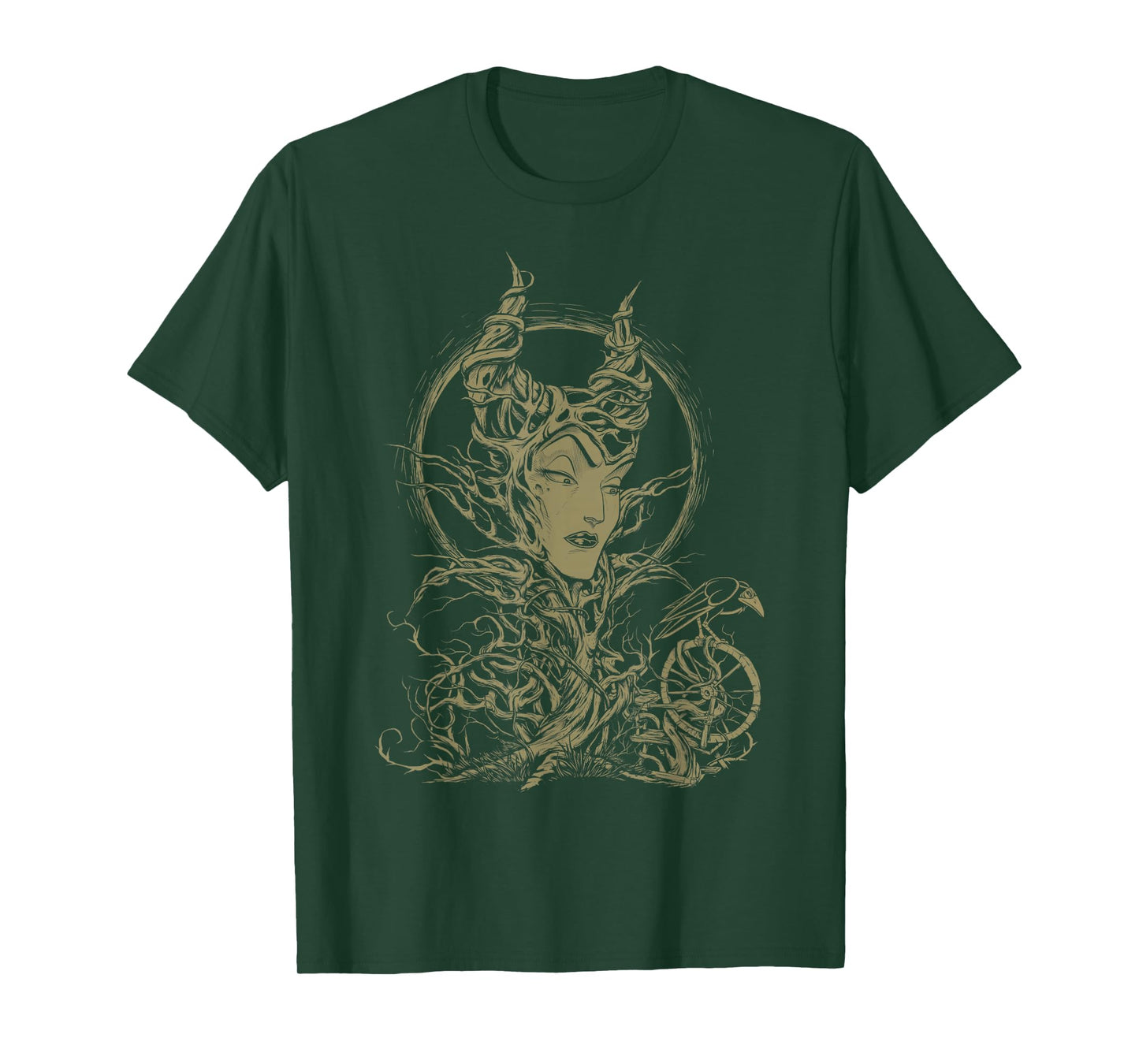 Disney Sleeping Beauty Maleficent Crow Branches T-Shirt T-Shirt