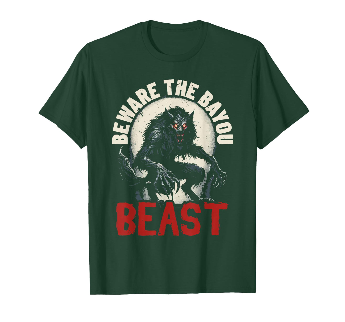 Rougarou Louisiana Mythical Creature Swamp French Folklore T-Shirt