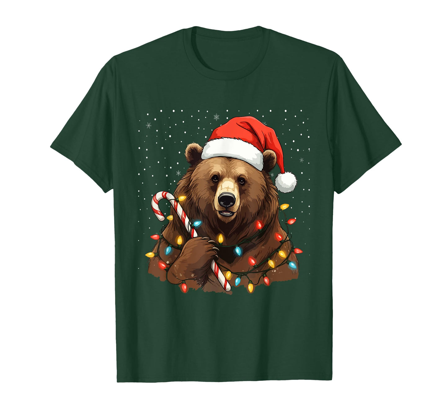 Bear Face Animal Ugly Christmas Sweater T-Shirt