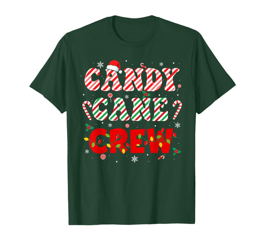 Candy Cane Crew Funny Christmas Holiday Family Men Women Kid T-Shirt