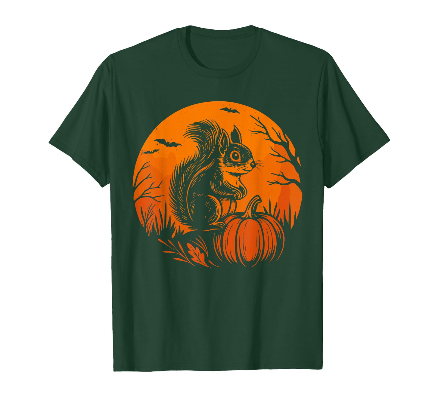 Womens & Mens Squirrel, Halloween Squirrel Ghost Pumpkin T-Shirt