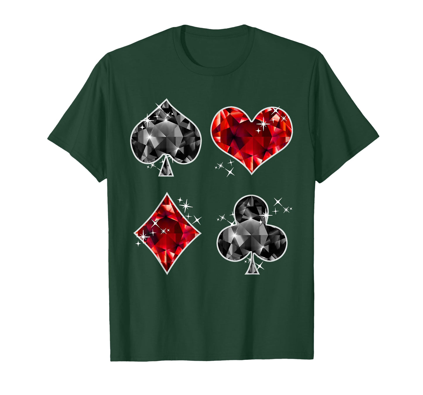 Poker Hearts Spades Diamonds Clubs Sign - Poker T-Shirt