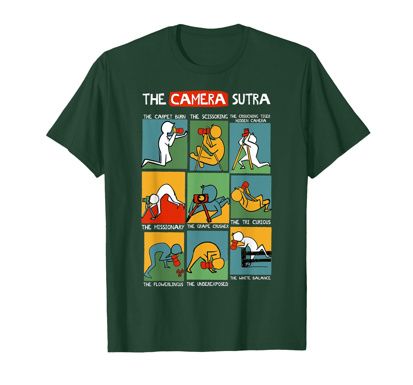 Funny Camera Sutra Gift design design T-Shirt