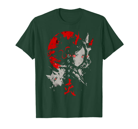Goth Grunge Demon Anime Girl Waifu Horror Alt Aesthetic T-Shirt