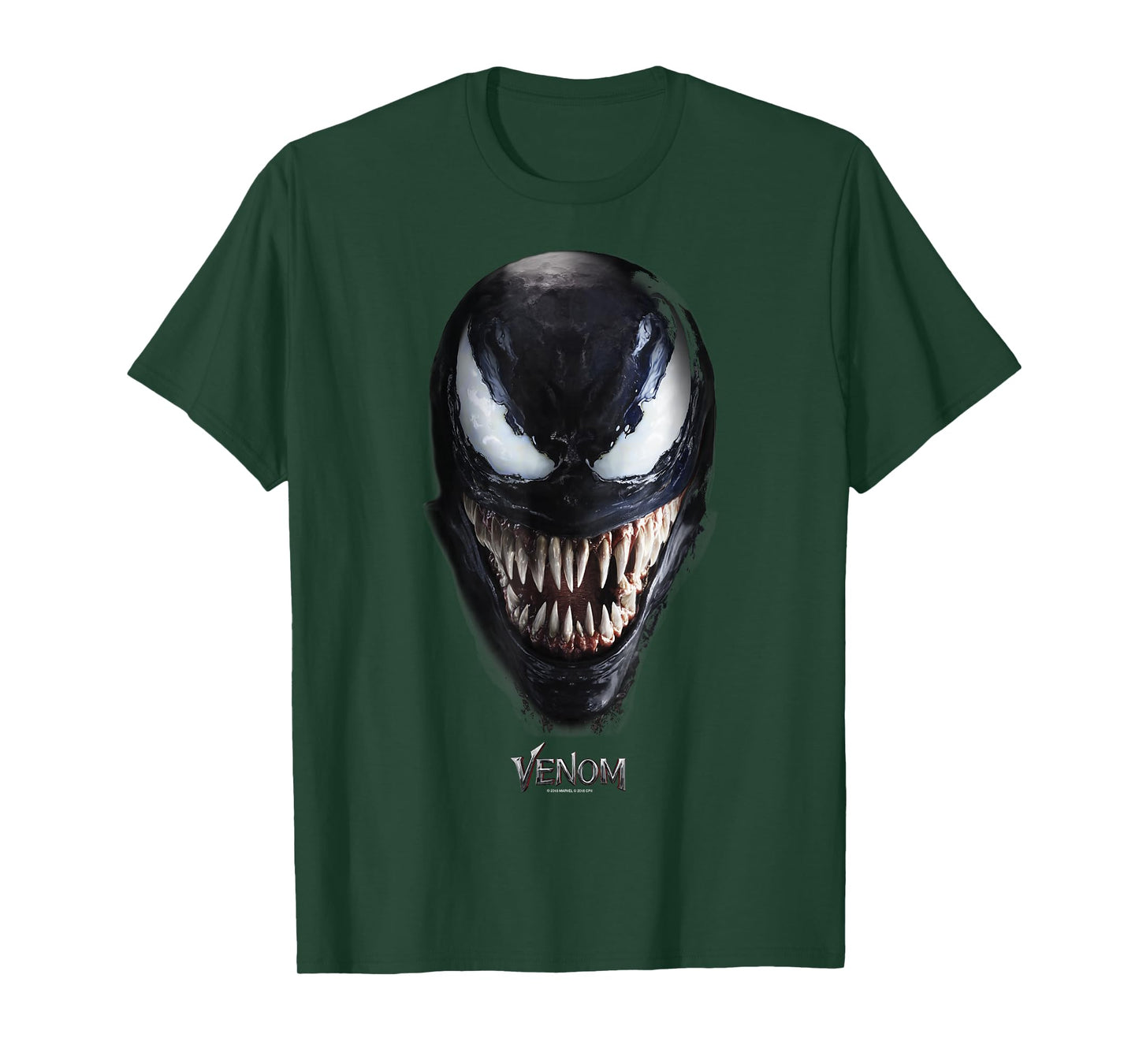 Marvel Venom Up Close Face Grin T-Shirt Small