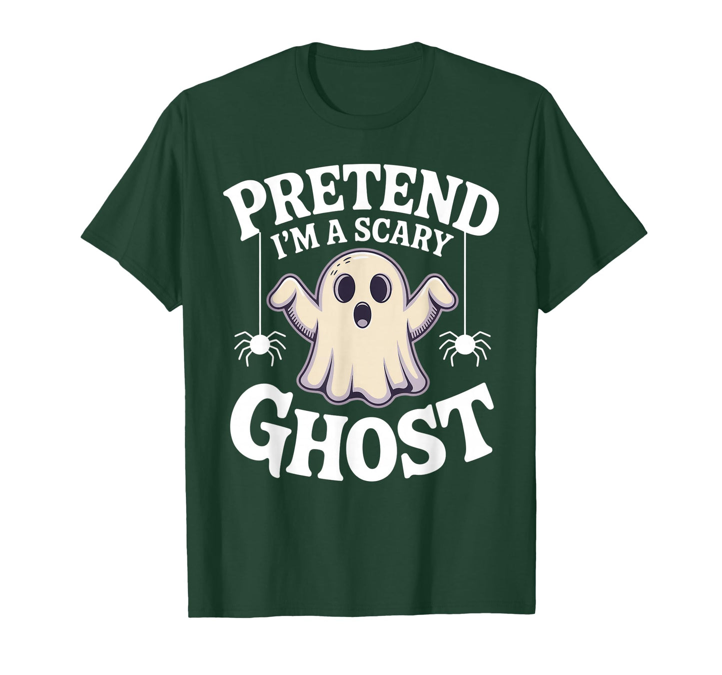 Pretend I'm A Scary Ghost Funny Lazy Halloween Ghost Costume T-Shirt