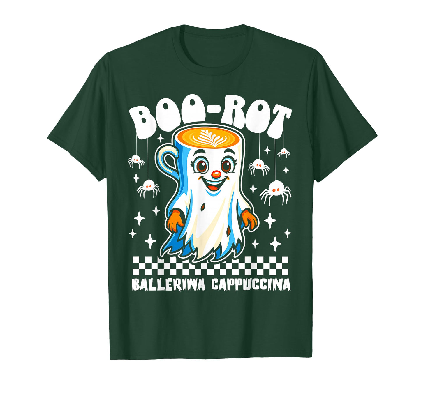 Ballerina Cappuccina Halloween Spooky Ghost Italian Brainrot T-Shirt