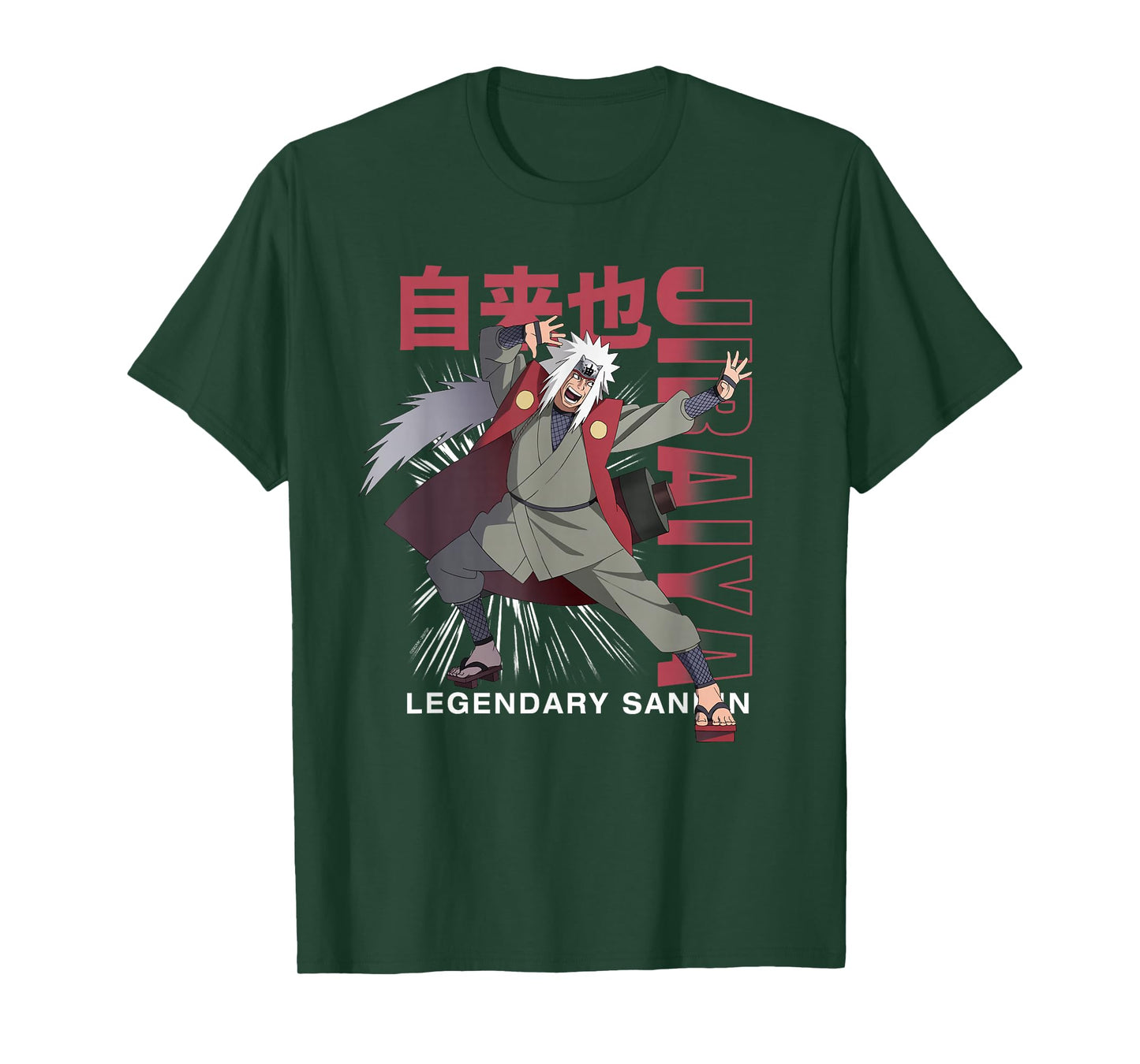 Naruto Shippuden Jiraiya Legendary Sannin Anime T-Shirt