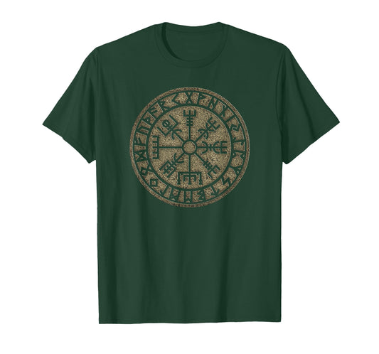 Vegvisir Viking Compass Runes Nordic Celtic Protection T-Shirt