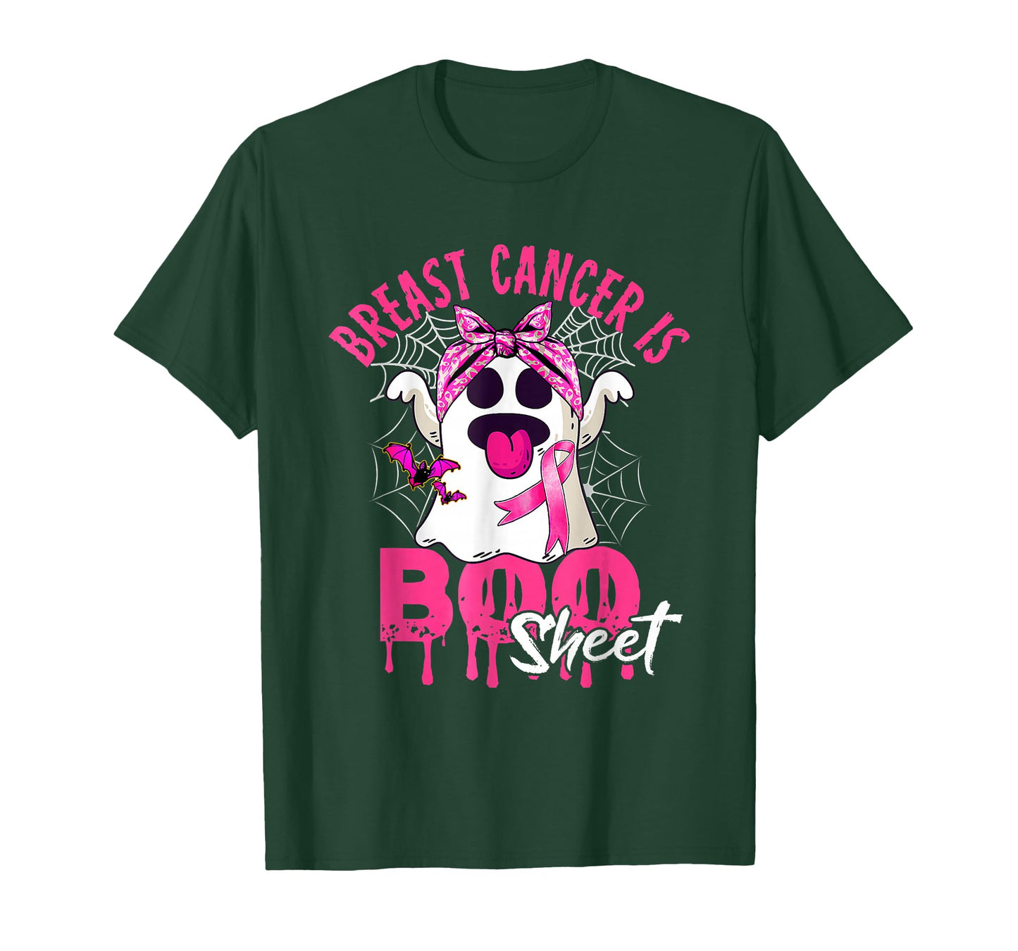 Breast Cancer Is Boo Sheet Halloween Breast Cancer Awareness T-Shirt