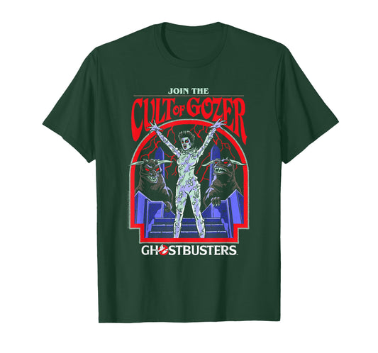 Steven Rhodes x Ghostbusters Join the Cult of Gozer Retro T-Shirt