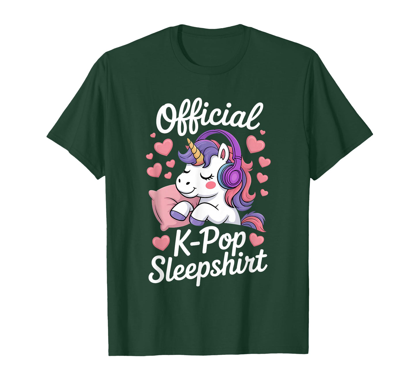 K-Pop Unicorn Official K-Pop Sleep T-Shirt