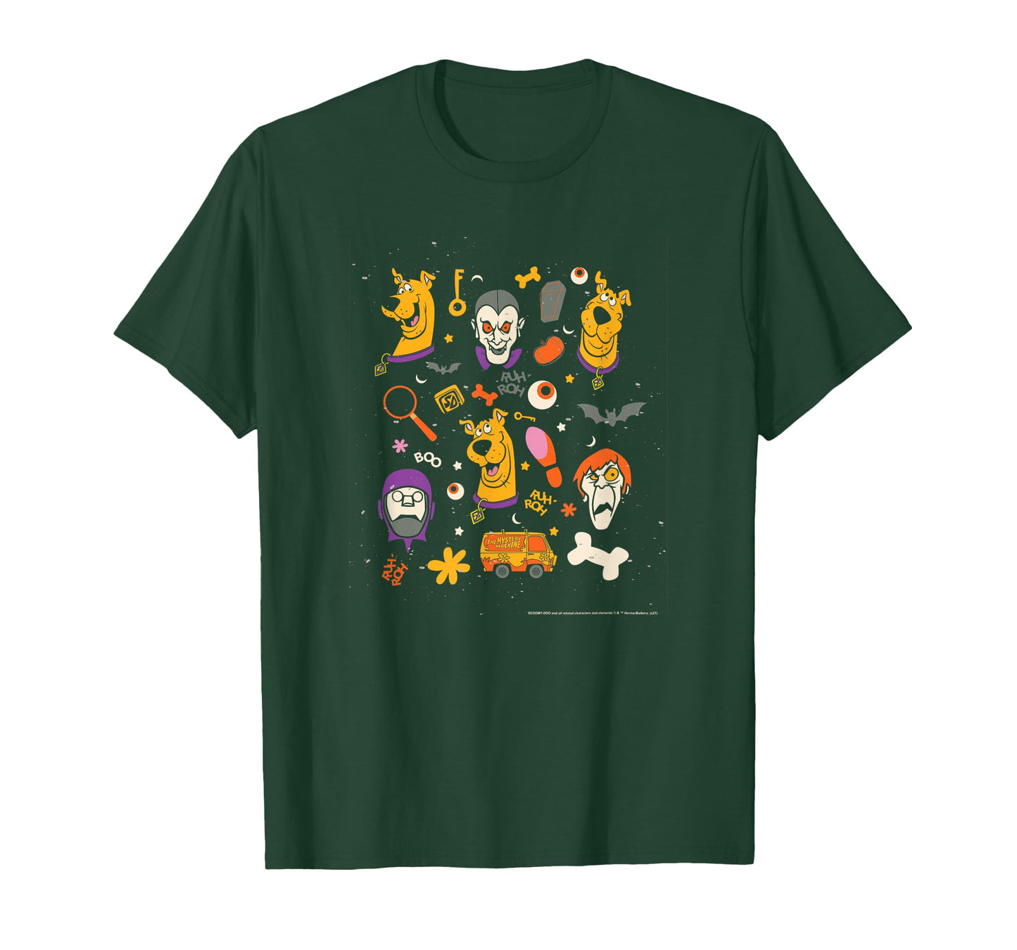 Scooby-Doo Halloween Monster Icons T-Shirt