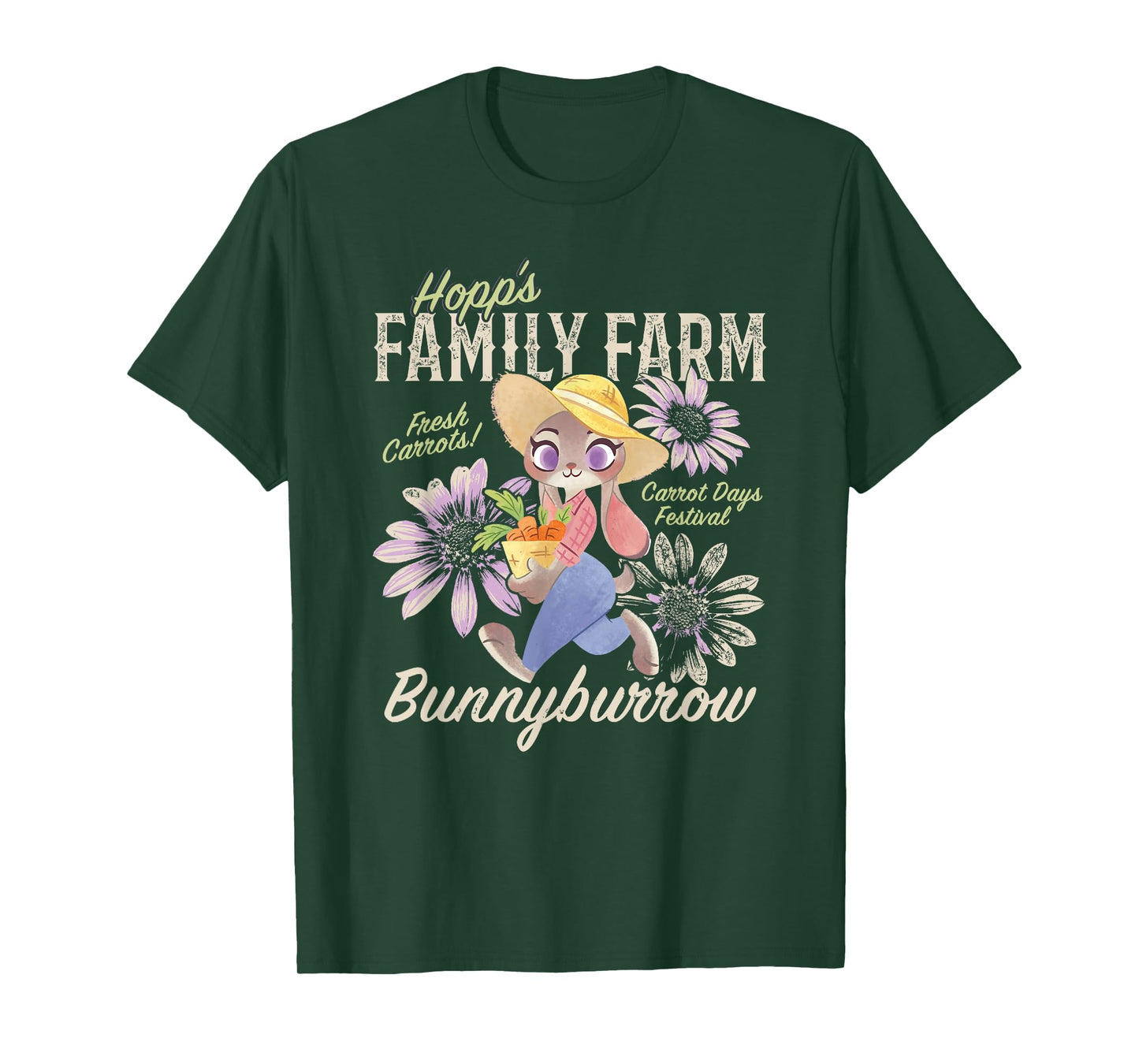 Disney Zootopia 2 Hopp'd Family Farm from Bunnyburrow Poster T-Shirt