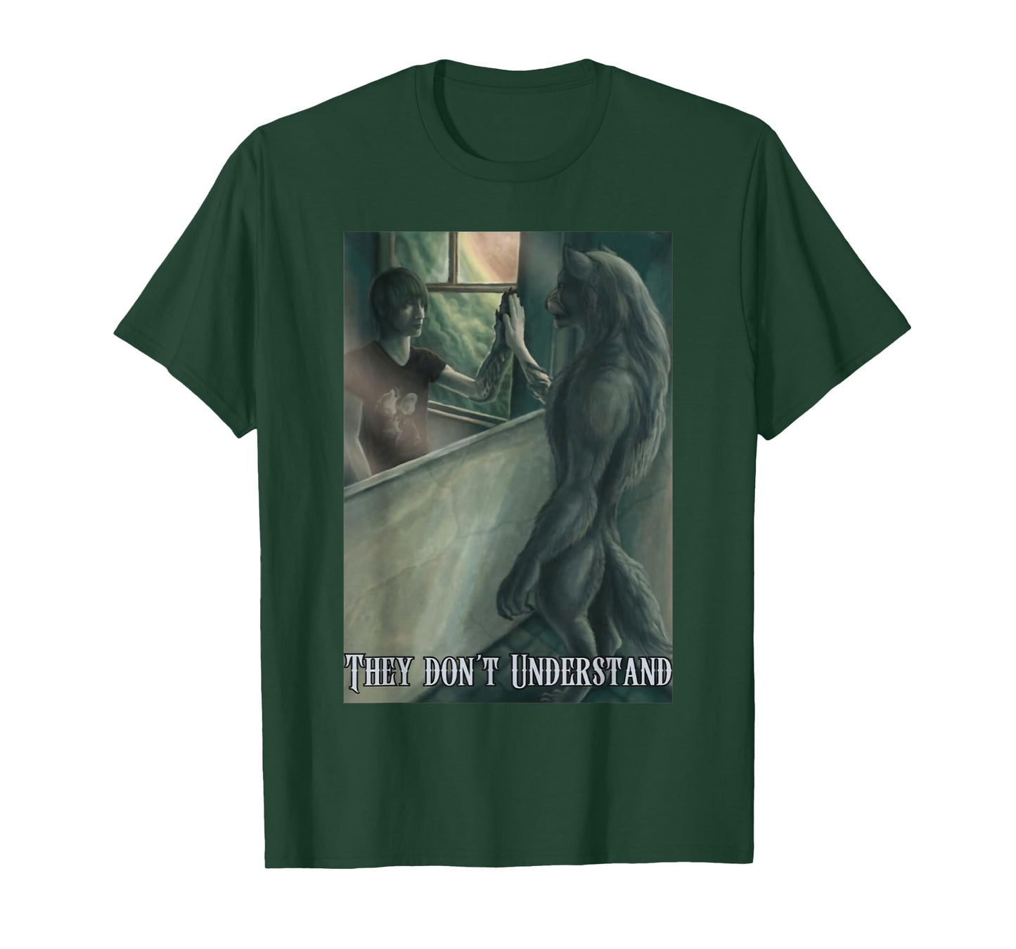 Werewolf Ripping Meme Alpha Wolf Werewolf Literally Me T-Shirt